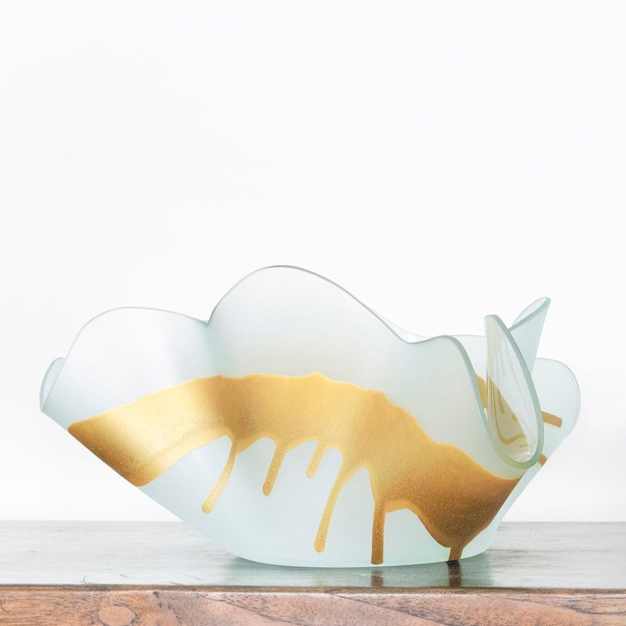 Home Decor Annieglass | Splatter Sculpture Large Frosted With Satin