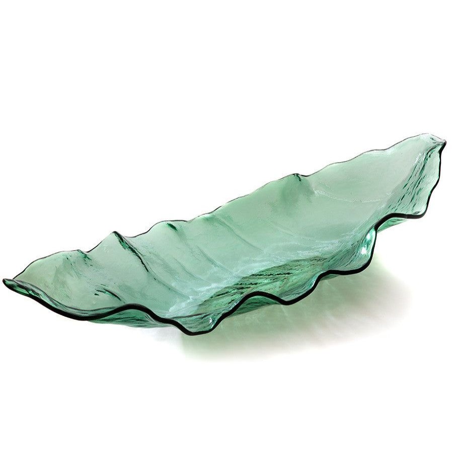 Home Decor Annieglass | Leaves Large Banana Leaf Green