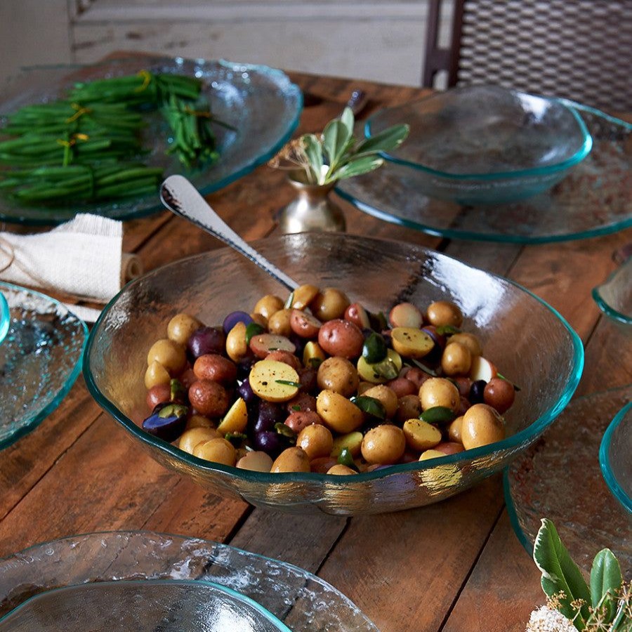 Platters & Bowls Annieglass | Salt Large Bowl Clear