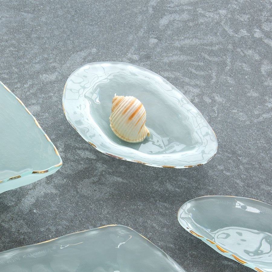 Dinnerware Annieglass | Shells Abalone Frosted