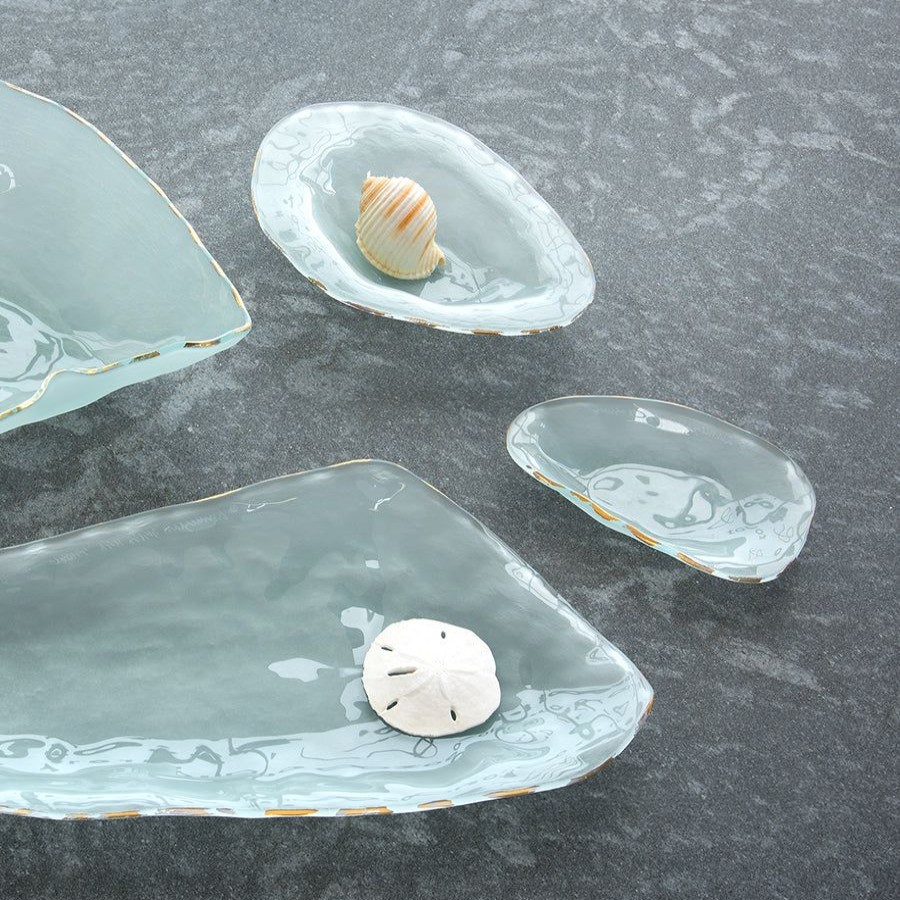 Dinnerware Annieglass | Shells Abalone Frosted