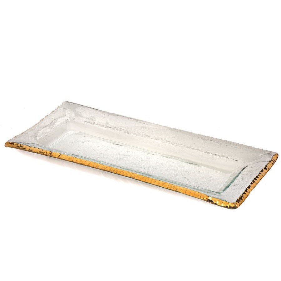 Platters & Bowls Annieglass | Edgey Rectangular Tray