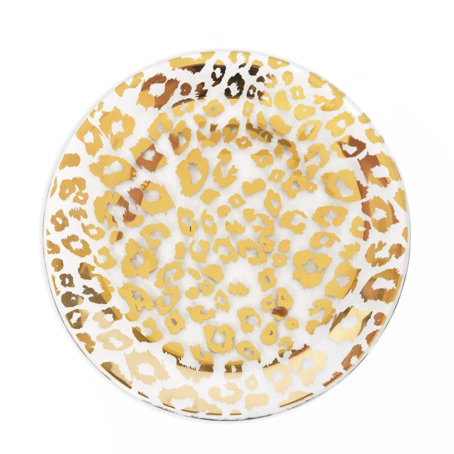 Dinnerware Annieglass | Cheetah Salad Plate 24K Gold