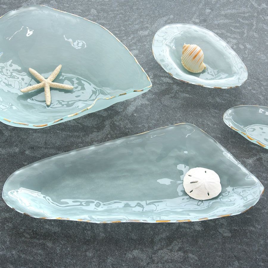 Platters & Bowls Annieglass | Shells Tiburon Frosted