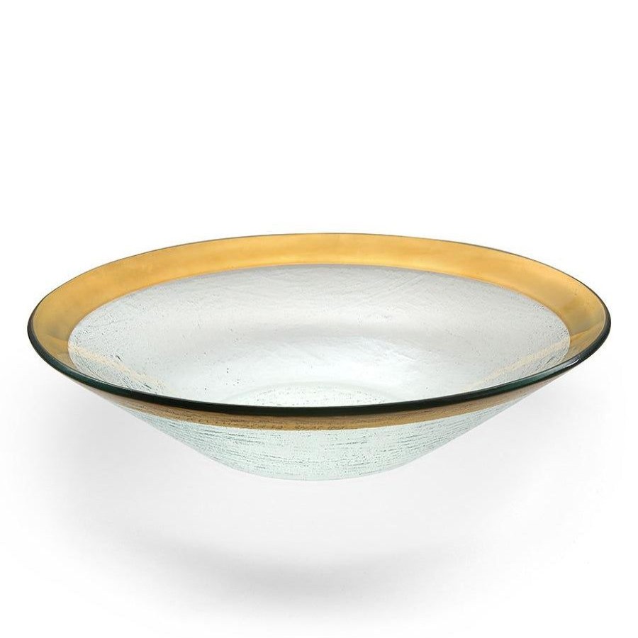 Platters & Bowls Annieglass | Roman Antique Large Serving Bowl