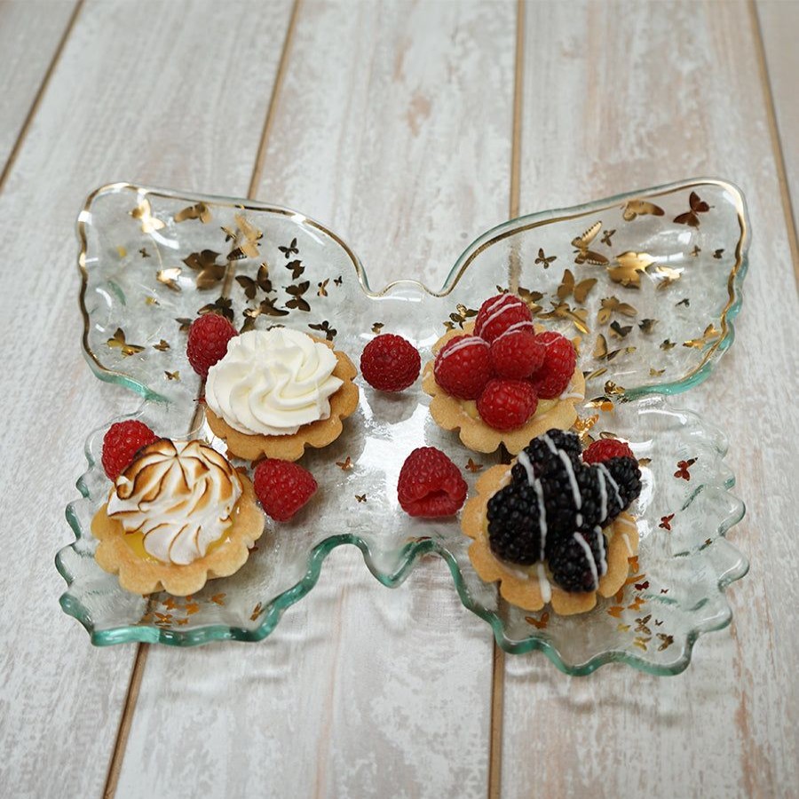 Platters & Bowls Annieglass | Butterfly Tray 24K Gold