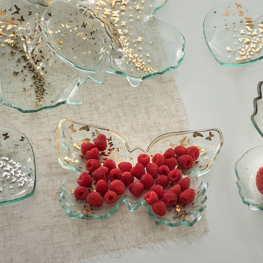 Platters & Bowls Annieglass | Butterfly Tray 24K Gold