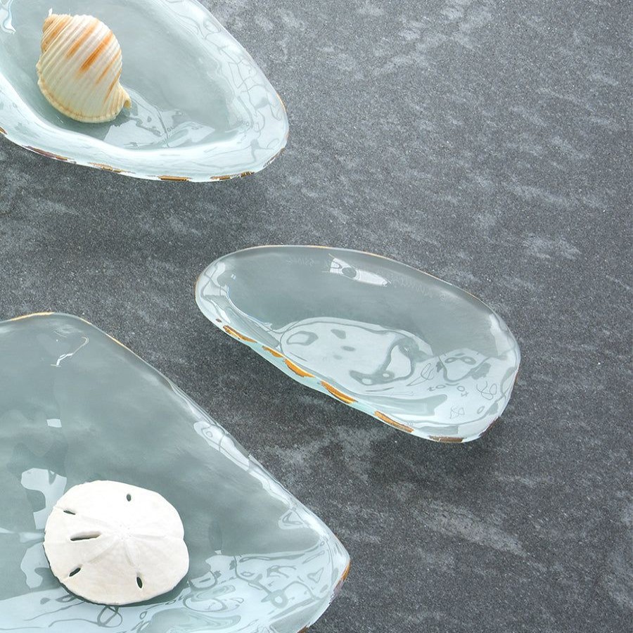 Platters & Bowls Annieglass | Shells Coquina Frosted