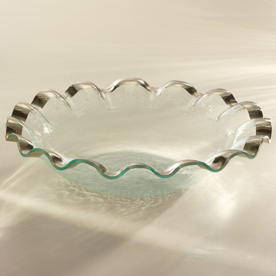 Platters & Bowls Annieglass | Ruffle Large Salad Bowl