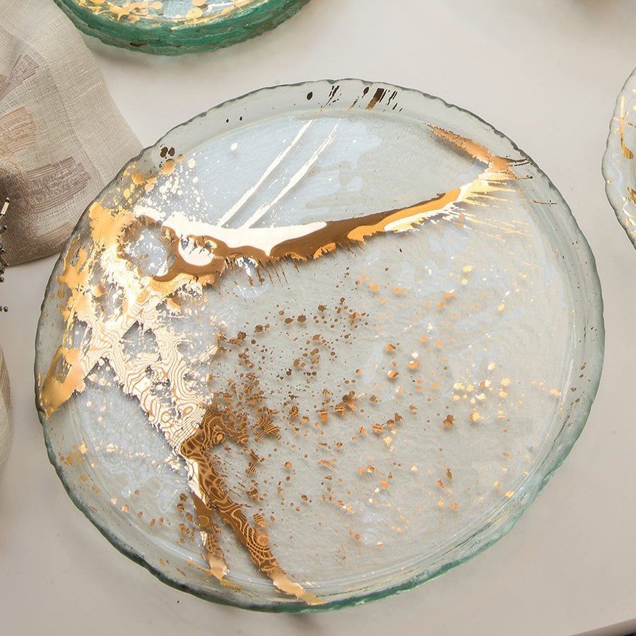 Dinnerware Annieglass | Jaxson Large Plate 24K Gold