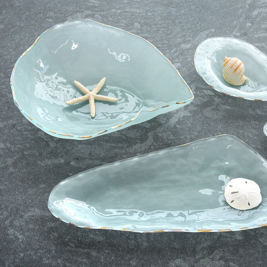 Platters & Bowls Annieglass | Shells Volute Frosted