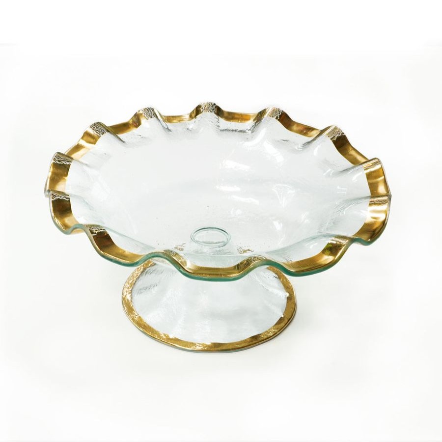 Platters & Bowls Annieglass | Ruffle Footed Bowl