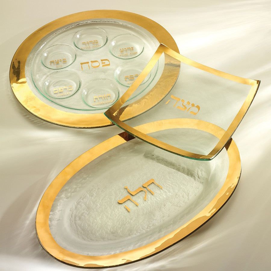 Platters & Bowls Annieglass | Judaica Seder Plate