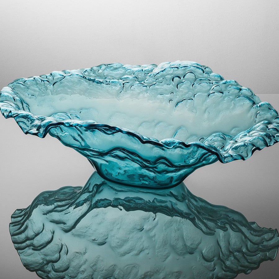 Home Decor Annieglass | Ultramarine Water Sculpture Bowl Ltd Ed