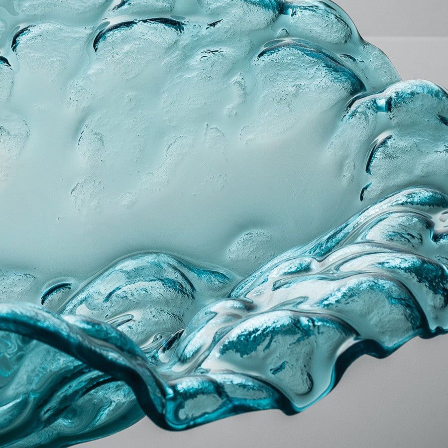 Home Decor Annieglass | Ultramarine Water Sculpture Bowl Ltd Ed