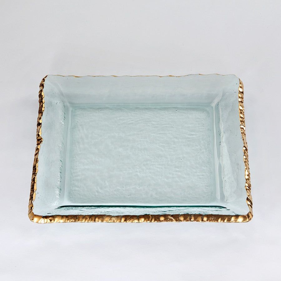 Platters & Bowls Annieglass | Edgey Square Platter